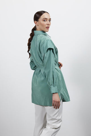 Biyeli Gömlek - Mint