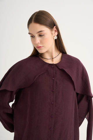 Dalia Gömlek - Bordo